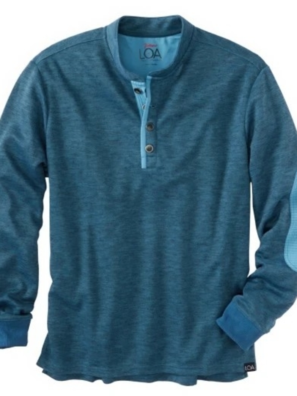 RailRiders Men's Blue Long-Sleeve Halifax Henley Shirt